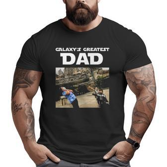 S A K Galaxy's Greatest Dad Big and Tall Men T-shirt | Mazezy