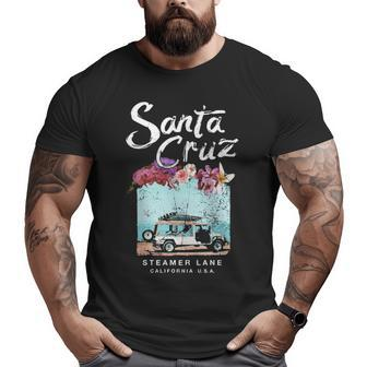Santa Cruz Surf Van Vintage California Surfing Big and Tall Men T-shirt | Mazezy