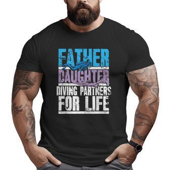 Scuba Diving Dad And Daughter Diving Partners For Life Big and Tall Men T-shirt | Mazezy