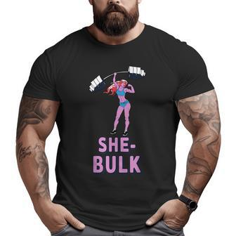 Shebulk Weightlifting Bodybuilding Gym Fitness Big and Tall Men T-shirt | Mazezy