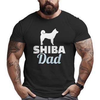 Shiba Dad Japanese Shiba Inu Big and Tall Men T-shirt | Mazezy