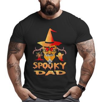 Single Dad Spooky Dad Halloween Big and Tall Men T-shirt | Mazezy