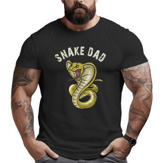 Snake Dad Snake Lover Cobra Reptile Owner Big and Tall Men T-shirt | Mazezy