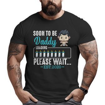 Soon To Be Daddy 2020 Pregnancy Announcement Daddy Big and Tall Men T-shirt | Mazezy