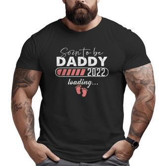 Soon To Be Daddy Est 2022 Pregnancy Announcement Big and Tall Men T-shirt | Mazezy