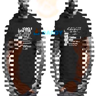 Soon To Be Daddy Loading Please Wait Future Dad Big and Tall Men T-shirt | Mazezy