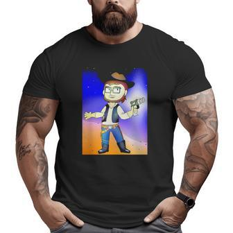 Space Dad Classic Father's Day Big and Tall Men T-shirt | Mazezy
