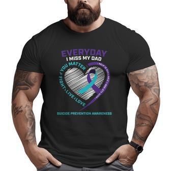 Suicide Prevention S Dad Son Ts Men Daughter Big and Tall Men T-shirt | Mazezy