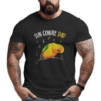 Sun Conure Dad Parrot Bird Lover Men Big and Tall Men T-shirt | Mazezy