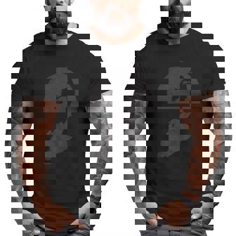 Super Dad Shadow Big and Tall Men T-shirt | Mazezy