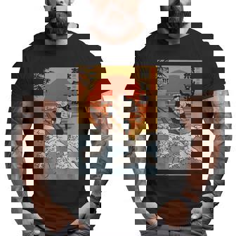 Surfer Samurai Surfing Vintage Surf Japanese Big and Tall Men T-shirt | Mazezy