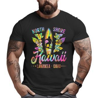 Surfer Tie Dye Hawaii North Shore Oahu Hawaiian Big and Tall Men T-shirt | Mazezy