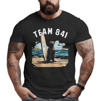 Surfing Otter 841 Otter My Way California Sea Otter Surfer Big and Tall Men T-shirt | Mazezy