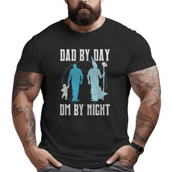 Tabletop Gaming Dad Rpg Role Playing Dm Father's Day Big and Tall Men T-shirt | Mazezy