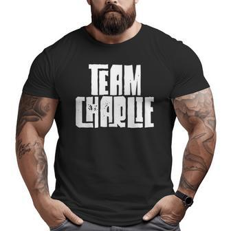 Team Charlie Son Dad Husband Grandson Sports Family Group Big and Tall Men T-shirt | Mazezy