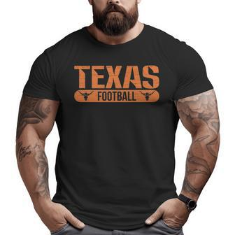 Texas Football Bulls Big and Tall Men T-shirt | Mazezy