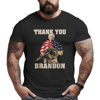 Thank You Brandon Veterans Day Big and Tall Men T-shirt | Mazezy