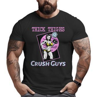 Thiick Thighs Crush Guys Weightlifting Bodybuilding Gym Big and Tall Men T-shirt | Mazezy UK