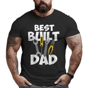 Toolbox Best Built Dad Tools Daddy Fathers Day Men Big and Tall Men T-shirt | Mazezy