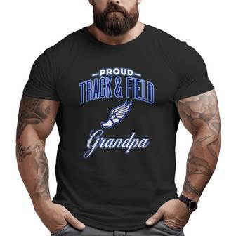 Track & Field Grandpa For Men Big and Tall Men T-shirt | Mazezy