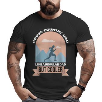Trail Running Father Ultra Trail Runner Cross Country Dad Big and Tall Men T-shirt | Mazezy