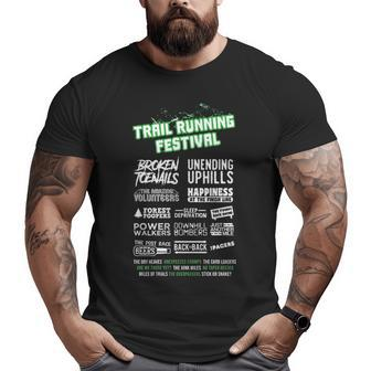 Trail Running Festival Big and Tall Men T-shirt | Mazezy