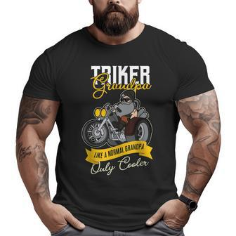 Triker Grandpa Grandpa Trike Motorcycle Tricycle Big and Tall Men T-shirt | Mazezy