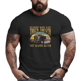 Truck Driver Big and Tall Men T-shirt | Mazezy