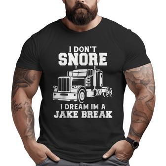 Trucker Lorry 18 Wheeler Highway Truck Driver Cdl Trailer Big and Tall Men T-shirt | Mazezy