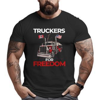 Truckers For Freedom Freedom Convoy 2022 Big and Tall Men T-shirt | Mazezy