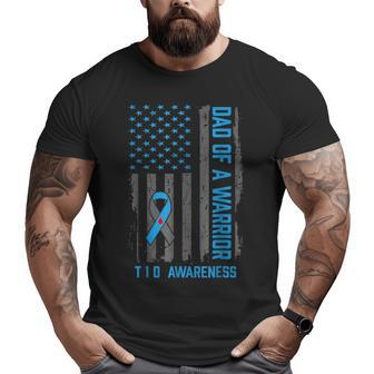 Type 1 Diabetes Awareness T1d Dad Of Warrior Type 1 Diabetic Big and Tall Men T-shirt | Mazezy