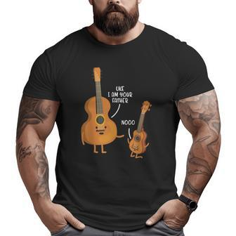 Uke I Am Your Father Dad-Dy Papa Father's Day Idea Big and Tall Men T-shirt | Mazezy