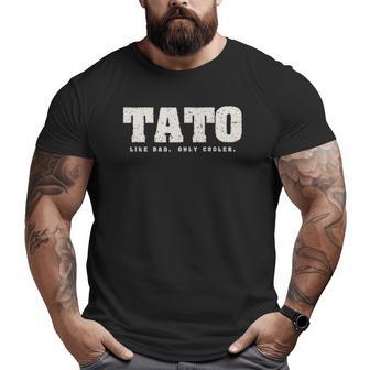 Ukrainian Dad Father Tato Like A Dad Only Cooler Big and Tall Men T-shirt | Mazezy DE