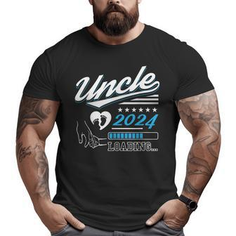 Uncle 2024 Loading Est Soon To Be Dad Pregnancy Announcement Big and Tall Men T-shirt | Mazezy