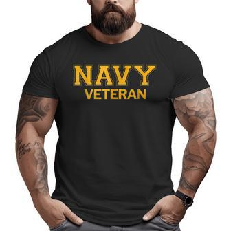 United States Navy Veteran Big and Tall Men T-shirt | Mazezy