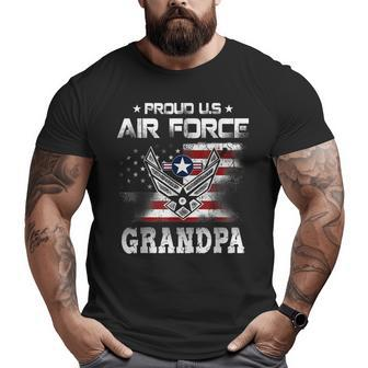 Us Air Force Proud Grandpa Proud Air Force Grandpa Father Big and Tall Men T-shirt | Mazezy CA