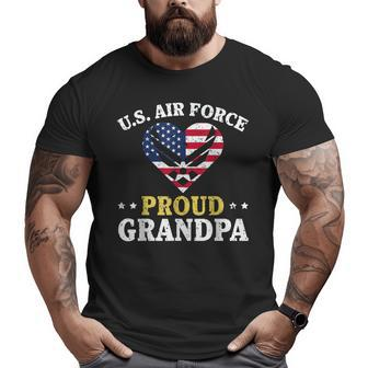 Us Air Force Proud Grandpa Airman Grandpa T Big and Tall Men T-shirt | Mazezy