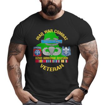 Us Army 82Nd Airborne Division Iraq War Oif Combat Veteran Big and Tall Men T-shirt | Mazezy