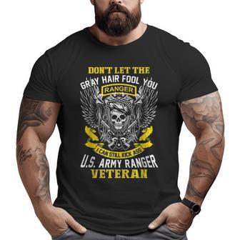 Us Army Ranger Veteran American War Pride Skull Ideas Big and Tall Men T-shirt | Mazezy AU