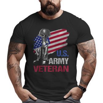 US Army Veteran Defender Of Liberty 4Th July Day T Shirt Big and Tall Men T-shirt | Mazezy