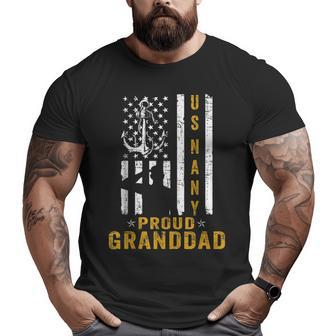 Us Military Proud Navy Granddad Veteran Big and Tall Men T-shirt | Mazezy UK