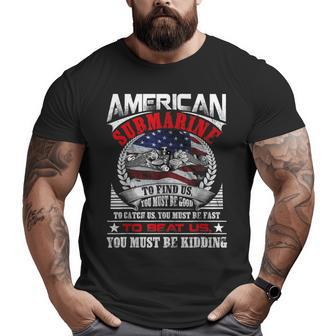 Us Military Submarine For A Veteran Submariner Big and Tall Men T-shirt | Mazezy