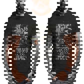 Us Veteran Vintage Antique Motorcycle Bike T Big and Tall Men T-shirt | Mazezy