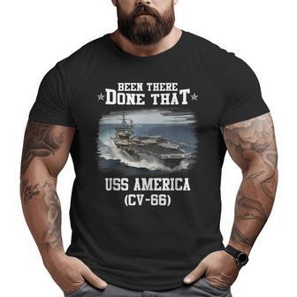 Uss America Cv66 Aircaft Carrier Veterans Day Father Day Big and Tall Men T-shirt | Mazezy UK