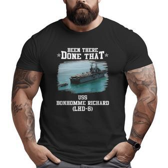 Uss Bonhomme Richard Lhd-6 Veterans Day Father's Day Big and Tall Men T-shirt | Mazezy