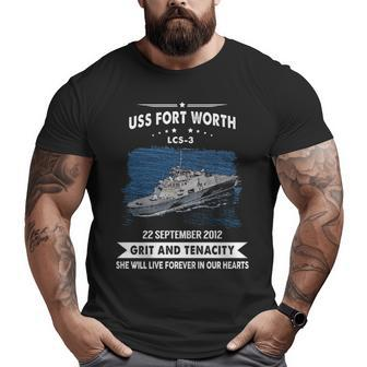 Uss Fort Worth Lcs Big and Tall Men T-shirt | Mazezy