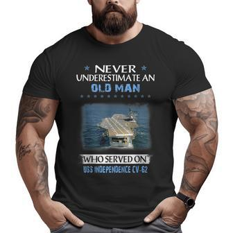 Uss Independence Cv62 Aircaft Carrier Veteran Father Day Big and Tall Men T-shirt | Mazezy