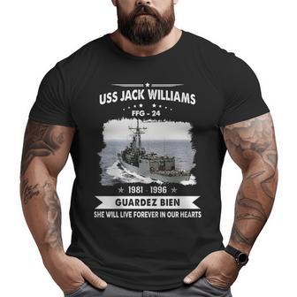 Uss Jack Williams Ffg Big and Tall Men T-shirt | Mazezy