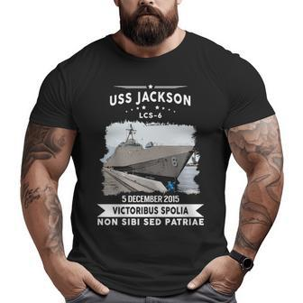 Uss Jackson Lcs Big and Tall Men T-shirt | Mazezy
