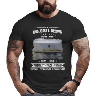 Uss Jesse L Brown Ff Big and Tall Men T-shirt | Mazezy